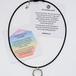 Load image into Gallery viewer, Modern Om silver necklace with Septagon pendant