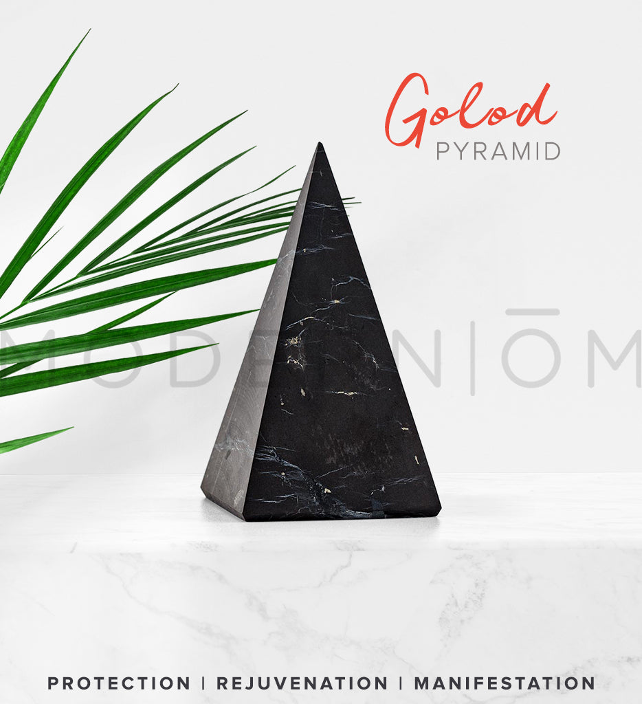 shungite tall pyramid, shungite Golod pyramid