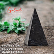 Load image into Gallery viewer, shungite tall pyramid, shungite Golod pyramid