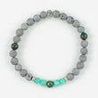 Load image into Gallery viewer, bracelet, grey agate, amazonite, pyrite