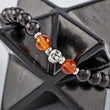 Load image into Gallery viewer, bracelet, shungite, orange agate, silver