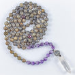 Load image into Gallery viewer, mala beads, mala necklace, labradorite, amethyst, pyrite, clear quartz