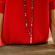 Load image into Gallery viewer, mala beads, mala necklace, labradorite, amethyst, pyrite, clear quartz