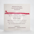 Load image into Gallery viewer, modern om red string bracelet back of packaging
