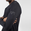 Load image into Gallery viewer, black vitality long sleeve v-neck