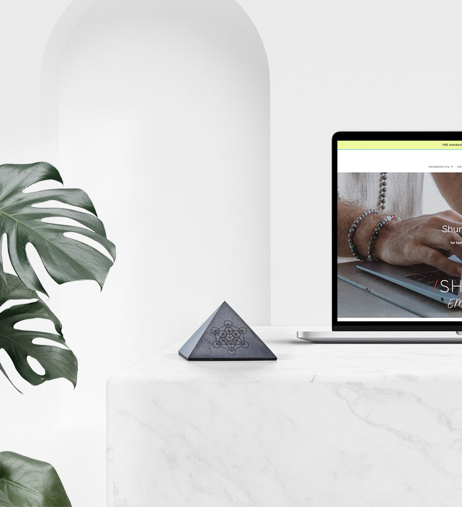 shungite pyramid, metatron's cube