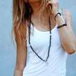 Load image into Gallery viewer, mala beads, mala necklace, blue aventurine, green sandalwood