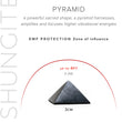 Load image into Gallery viewer, Shungite pyramid EMF protection infographic