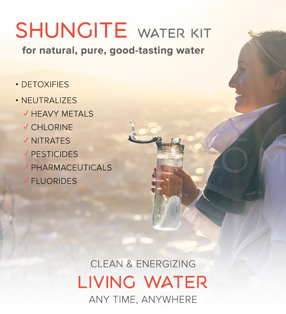 Shungite water kit for clean & energizing living water