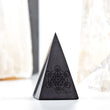Load image into Gallery viewer, shungite tall pyramid, shungite Golod pyramid, metatron's cube
