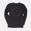 Load image into Gallery viewer, black vitality long sleeve v-neck