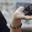 Load image into Gallery viewer, shungite, black labradorite bracelet