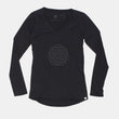 Load image into Gallery viewer, black flower long sleeve t-shirt
