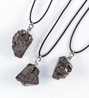 elite shungite pendants on black string