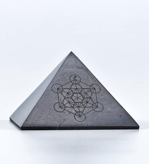 shungite pyramid metatron's cube
