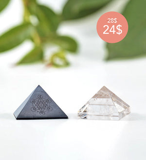 FCQ Pyramid Bundle - Crystal & Hematite - Discounted