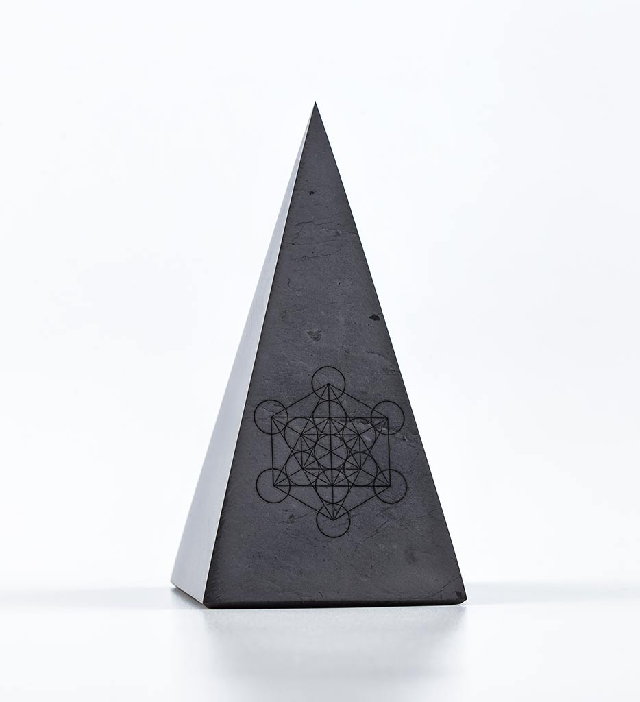Shungite Golod Pyramid | Metatron's Cube | EMF & Space Harmonizing