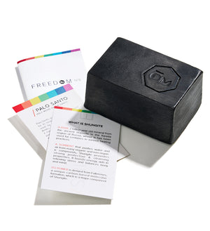 ModernOm Freedom Detox soap with Palo Santo cards