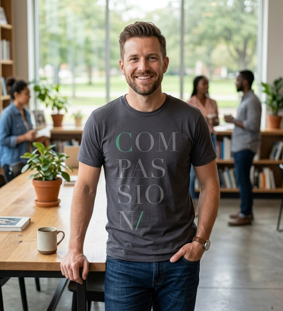 Subtle Intentions #4 Tee | Compassion Green | Heart Chakra | Men's ...
