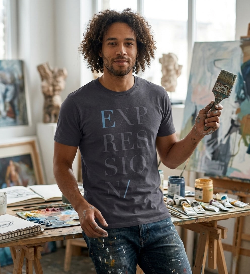 Subtle Intentions #5 Tee | Expression Blue | Throat Chakra | Men's ...