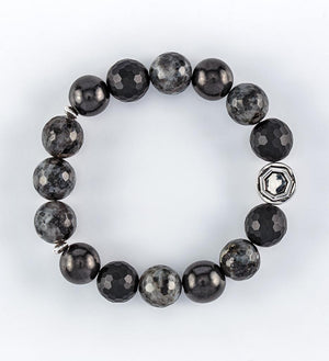 bracelet, shungite, black labradorite, black onyx bracelet